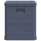 Caja de almacenamiento de jardín 90 L gris antracita