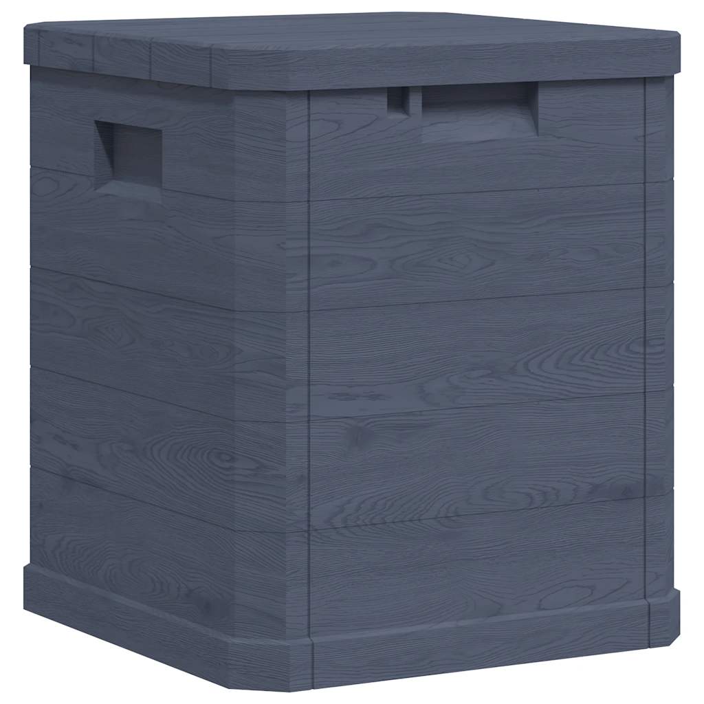 Caja de almacenamiento de jardín 90 L gris antracita