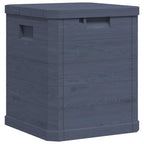 Caja de almacenamiento de jardín 90 L gris antracita