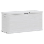 Caja de almacenamiento de jardín 280 L gris claro