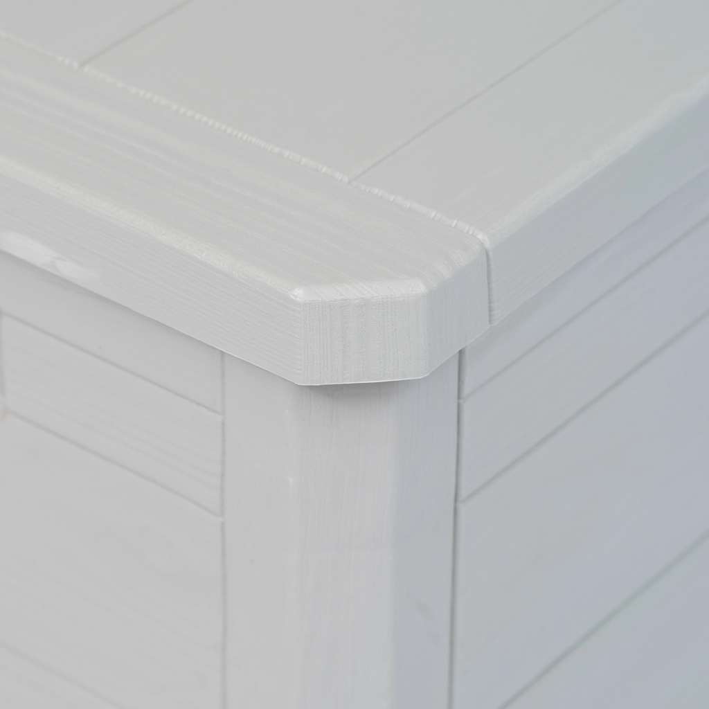 Caja de almacenamiento de jardín 280 L gris claro