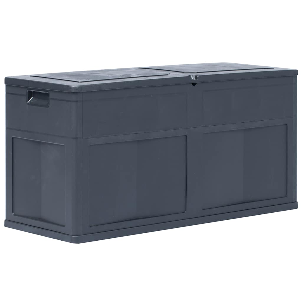 Caja de almacenamiento de jardín 280 L gris claro