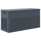 Caja de almacenamiento de jardín 320 L gris antracita