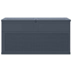 Caja de almacenamiento de jardín 320 L gris antracita