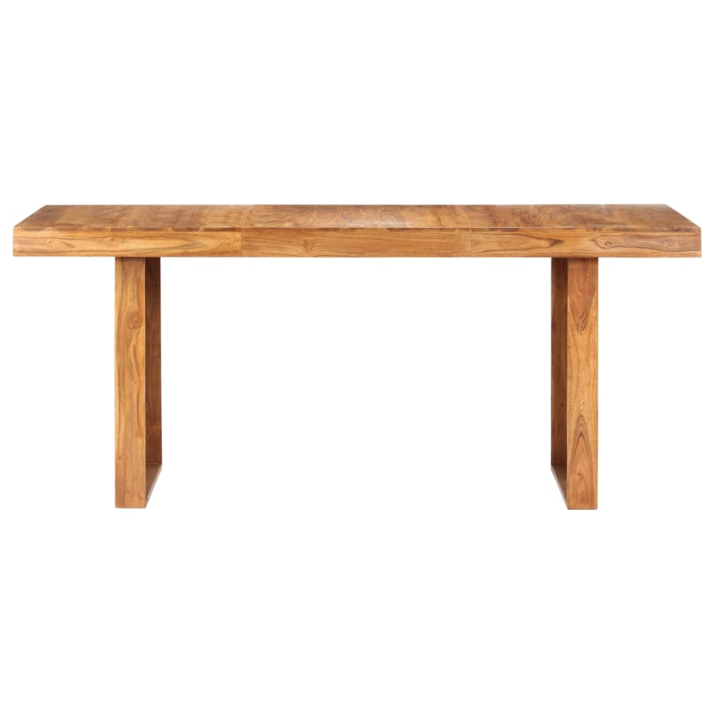 Mesa de comedor de madera maciza de acacia 180x90x75 cm