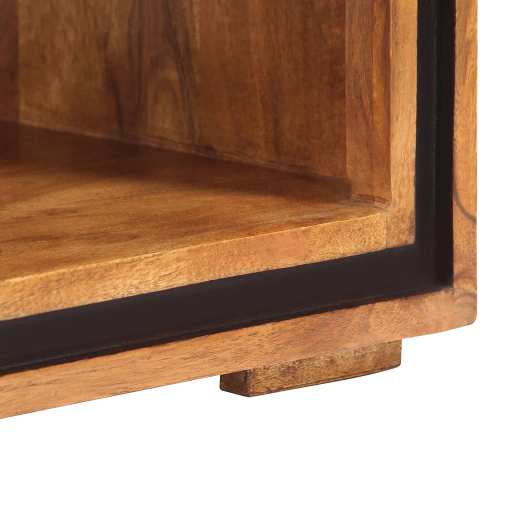 Mesa de centro de madera maciza de acacia 100x45x33 cm