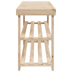Zapatero 2 en 1 con banco 2 uds madera maciza
