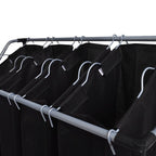 Separador de colada con bolsas 2 unidades negro y gris