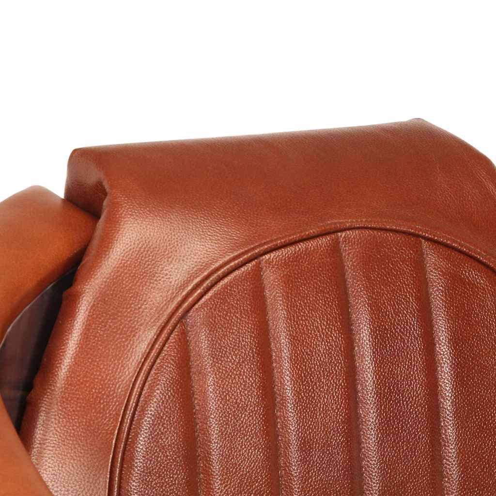 Sillon de aviador de cuero auténtico marrón