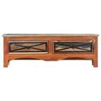 Mueble para TV de madera maciza reciclada 120x30x40 cm