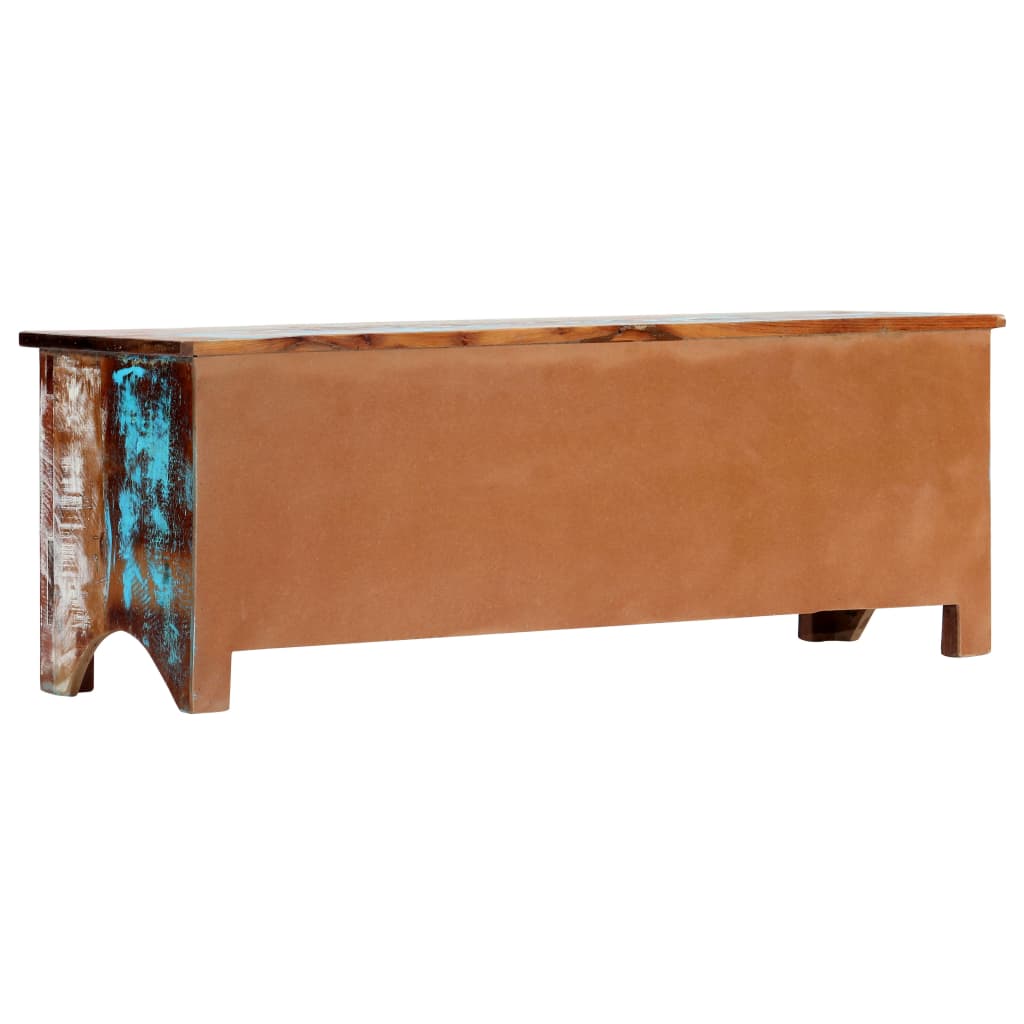 Mueble para TV de madera maciza reciclada 120x30x40 cm