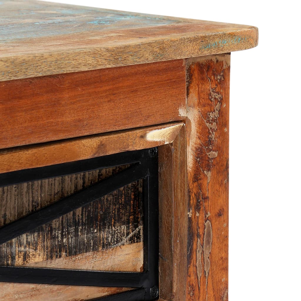 Mueble para TV de madera maciza reciclada 120x30x40 cm