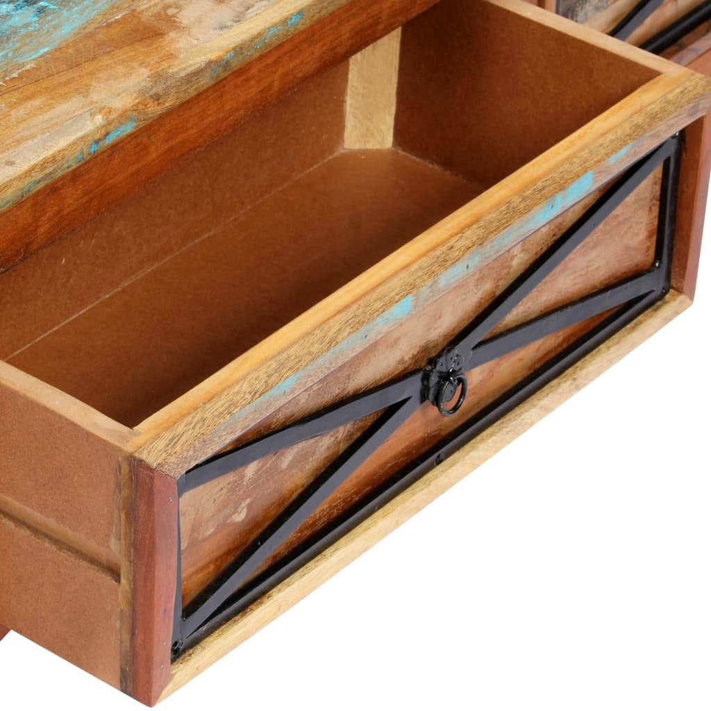 Mueble para TV de madera maciza reciclada 120x30x40 cm