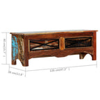 Mueble para TV de madera maciza reciclada 120x30x40 cm
