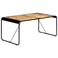 Mesa de comedor de madera maciza de mango rugosa 180x90x76 cm