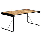 Mesa de comedor de madera maciza de mango rugosa 180x90x76 cm