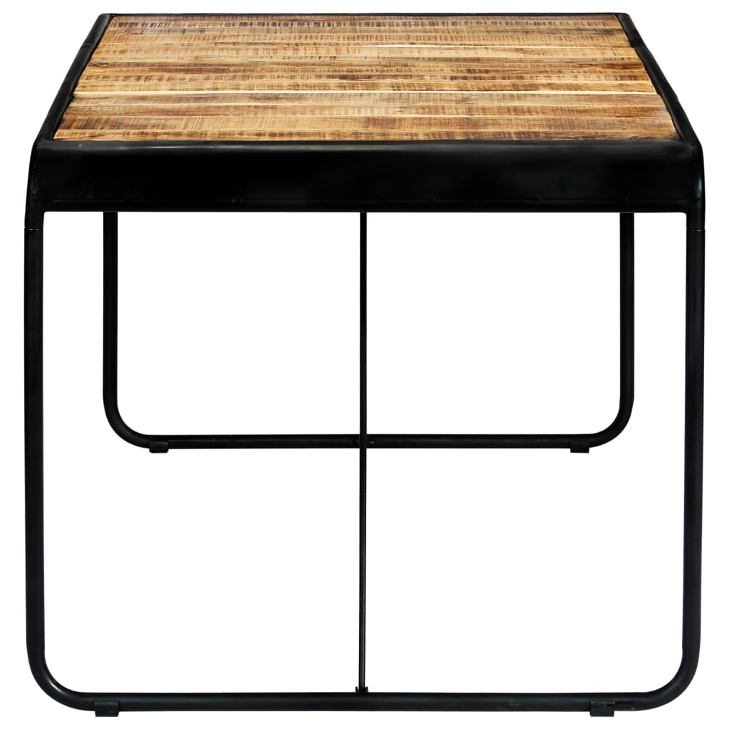 Mesa de comedor de madera maciza de mango rugosa 180x90x76 cm