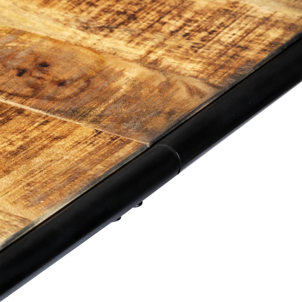 Mesa de comedor de madera maciza de mango rugosa 180x90x76 cm