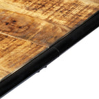 Mesa de comedor de madera maciza de mango rugosa 180x90x76 cm