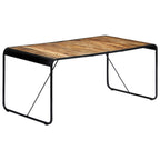 Mesa de comedor de madera maciza de mango rugosa 180x90x76 cm