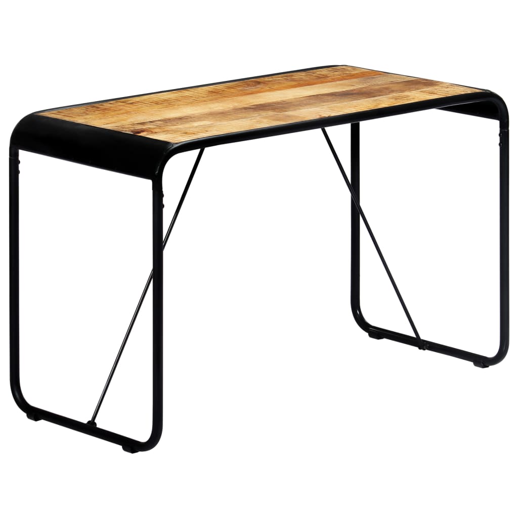 Mesa de comedor de madera maciza de mango rugosa 180x90x76 cm