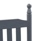 Mecedora con asiento curvo madera de álamo gris