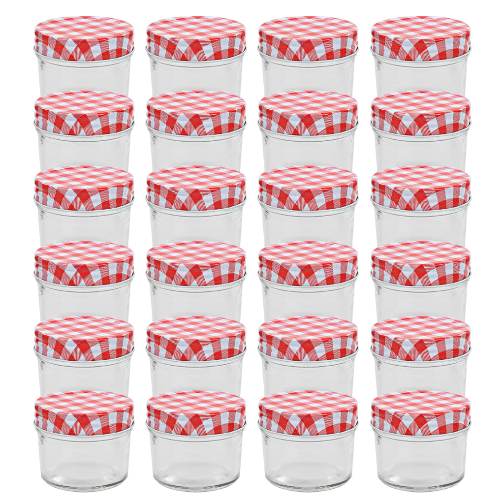 Tarros de mermelada de vidrio con tapa dorada 48 uds 230 ml