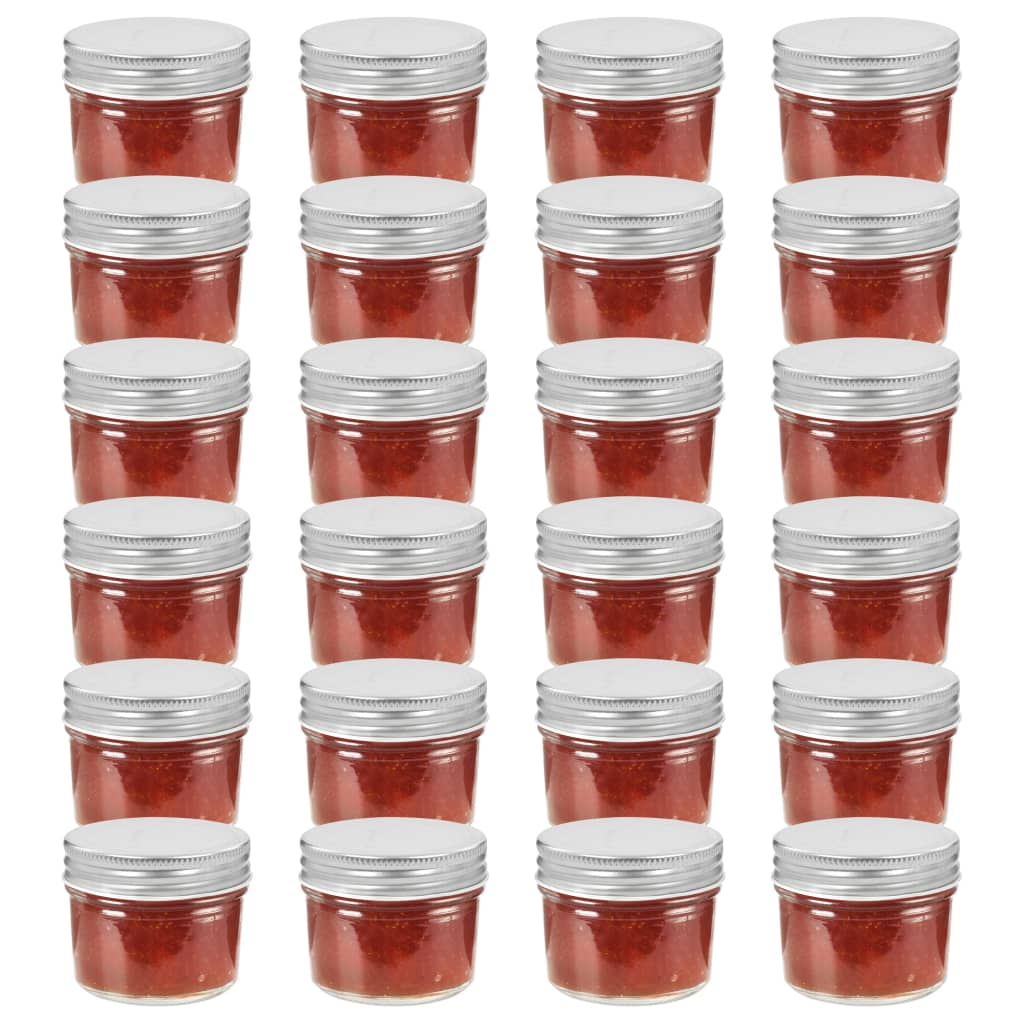 Tarros de mermelada de vidrio con tapa dorada 48 uds 230 ml