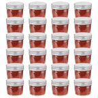 Tarros de mermelada de vidrio con tapa dorada 48 uds 230 ml