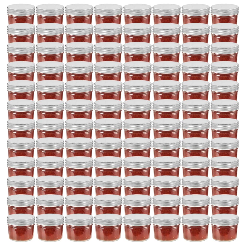 Tarros de mermelada de vidrio con tapa dorada 48 uds 230 ml