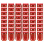 Tarros de mermelada de vidrio con tapa dorada 48 uds 230 ml