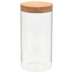Tarros de almacenaje con tapa de corcho 6 unidades 1100 ml