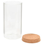Tarros de almacenaje con tapa de corcho 6 unidades 1100 ml