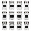 Tarros de almacenaje con pegatina 12 unidades 300 ml