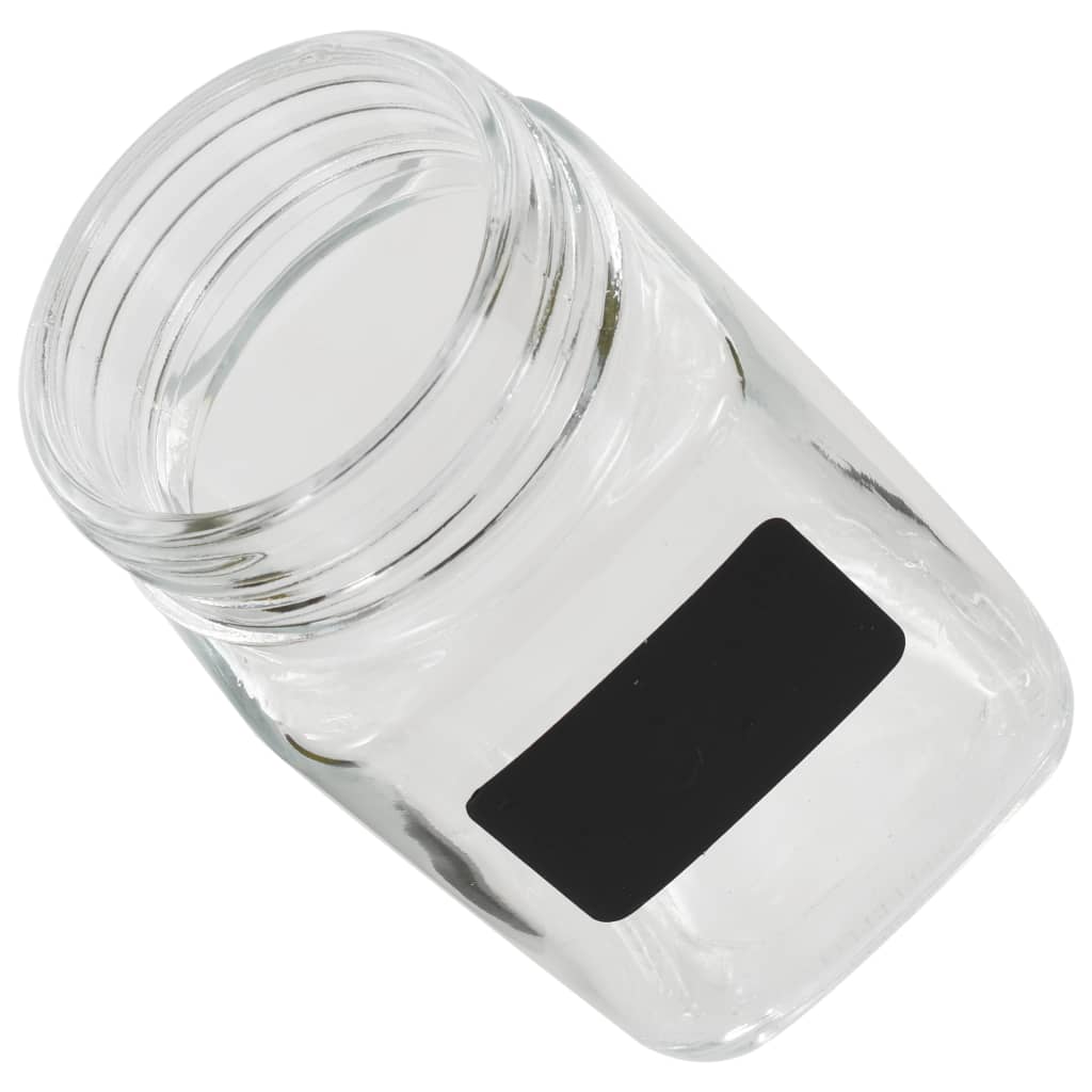 Tarros de almacenaje con pegatina 12 unidades 300 ml