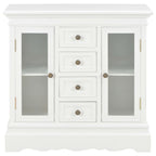 Aparador de madera maciza de pino blanco 70x28x70 cm
