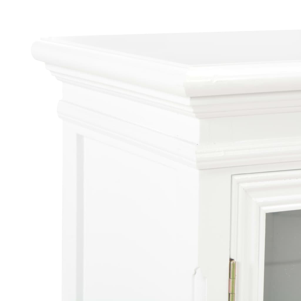 Aparador de madera maciza de pino blanco 70x28x70 cm
