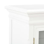 Aparador de madera maciza de pino blanco 70x28x70 cm
