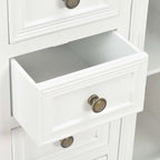 Aparador de madera maciza de pino blanco 70x28x70 cm