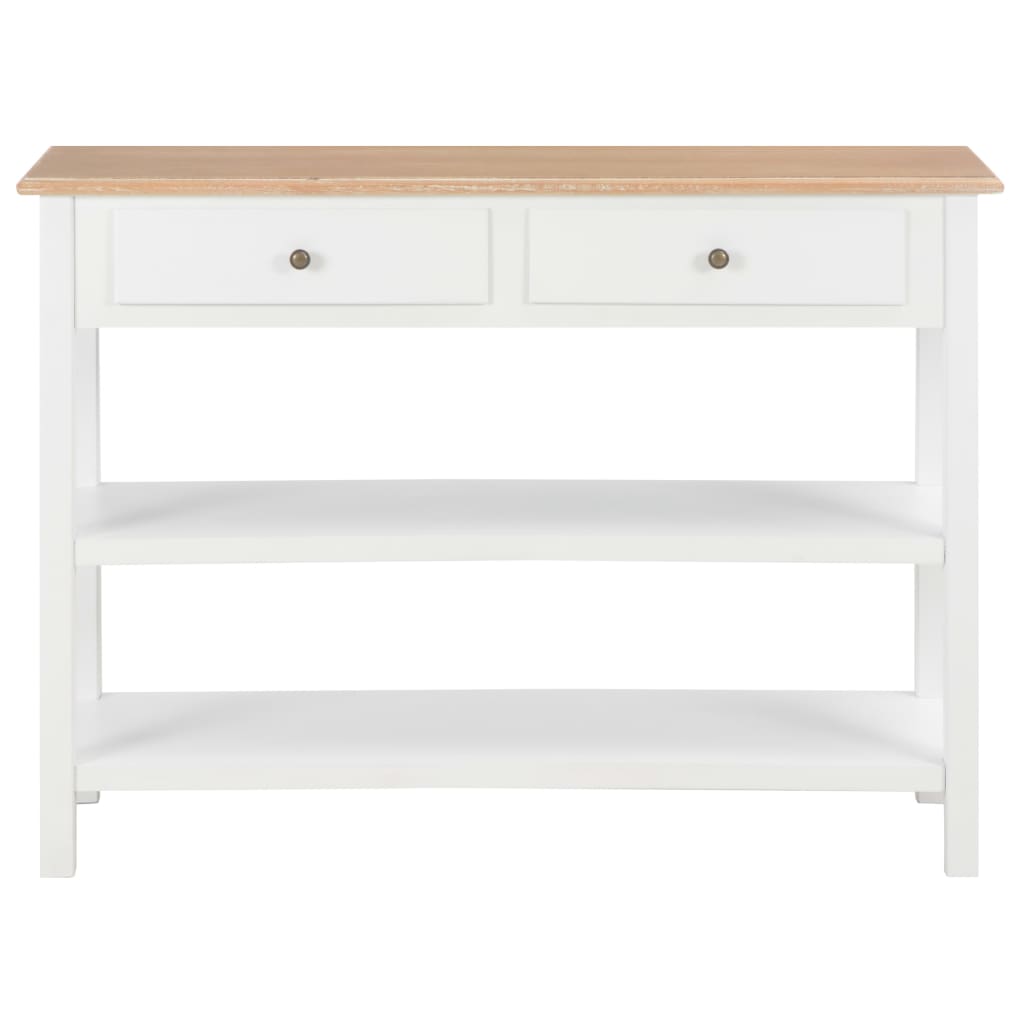 Aparador de MDF 110x35x80 cm blanco