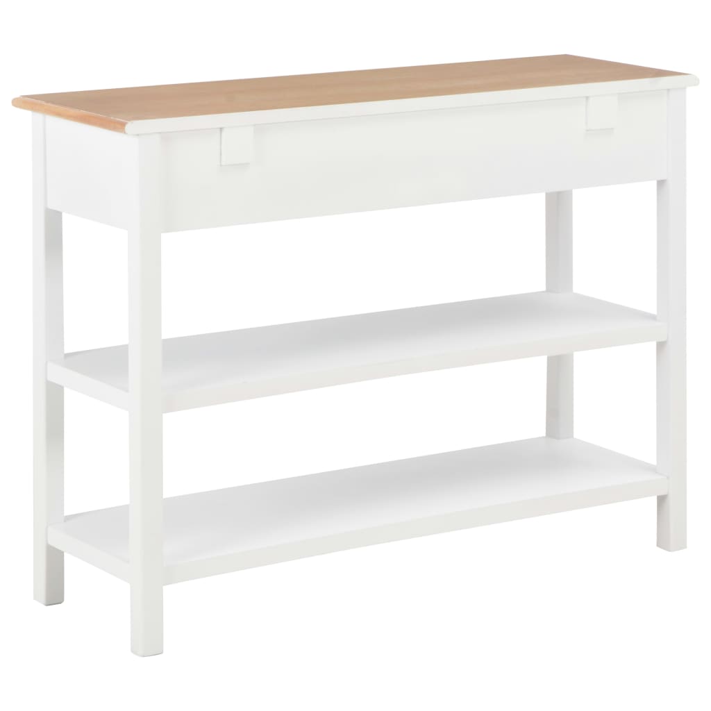 Aparador de MDF 110x35x80 cm blanco