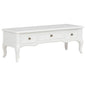 Móvel de TV em madeira branco 100x35x35 cm