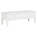 Mueble para TV de madera blanco 100x35x35 cm