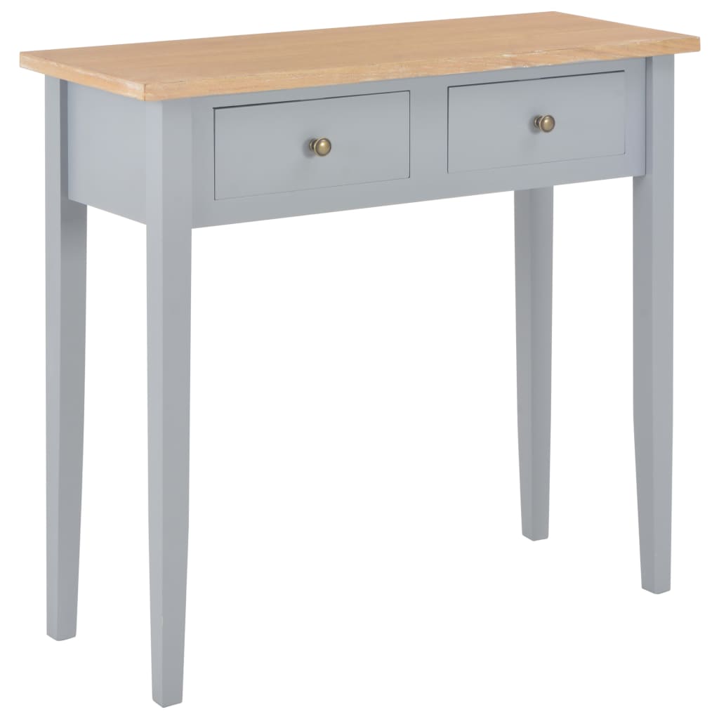 Mesa consola tocador de madera blanca 79x30x74 cm