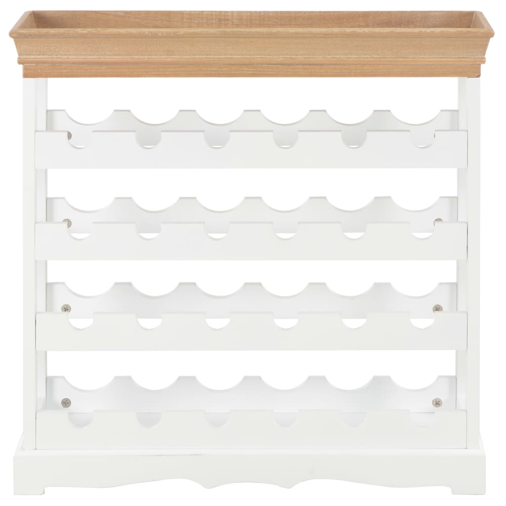 Armario botellero MDF blanco 70x22,5x70,5 cm