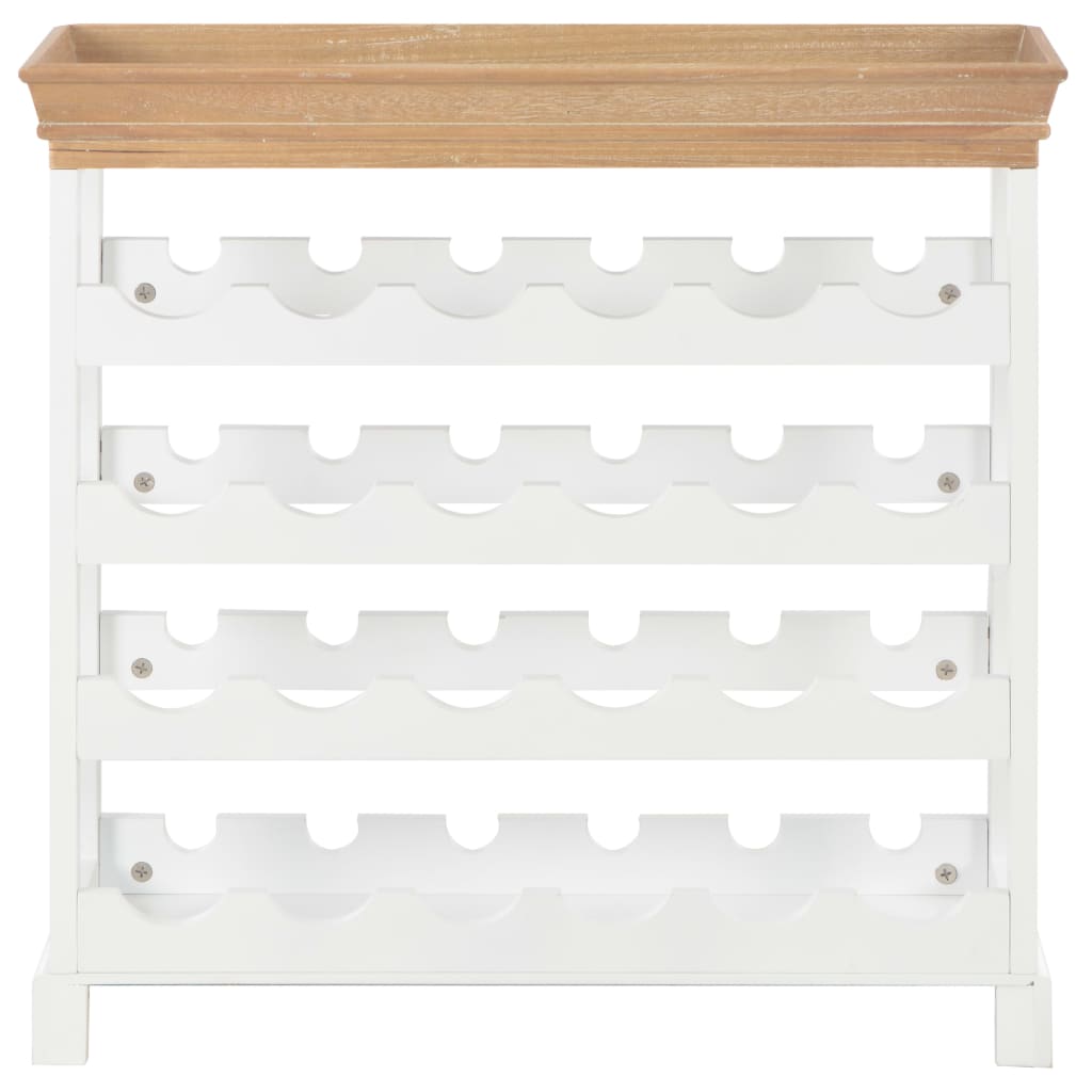 Armario botellero MDF blanco 70x22,5x70,5 cm