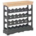 Armario botellero MDF negro 70x22,5x70,5 cm