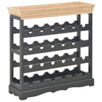 Armario botellero MDF negro 70x22,5x70,5 cm