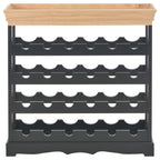 Armario botellero MDF negro 70x22,5x70,5 cm