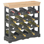 Armario botellero MDF negro 70x22,5x70,5 cm